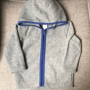 Hooded fleece zip-up